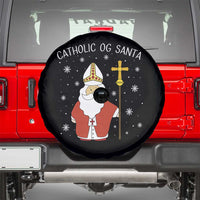 Saint Nicholas Catholic Christmas Spare Tire Cover - Wonder Print Shop