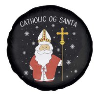 Saint Nicholas Catholic Christmas Spare Tire Cover - Wonder Print Shop