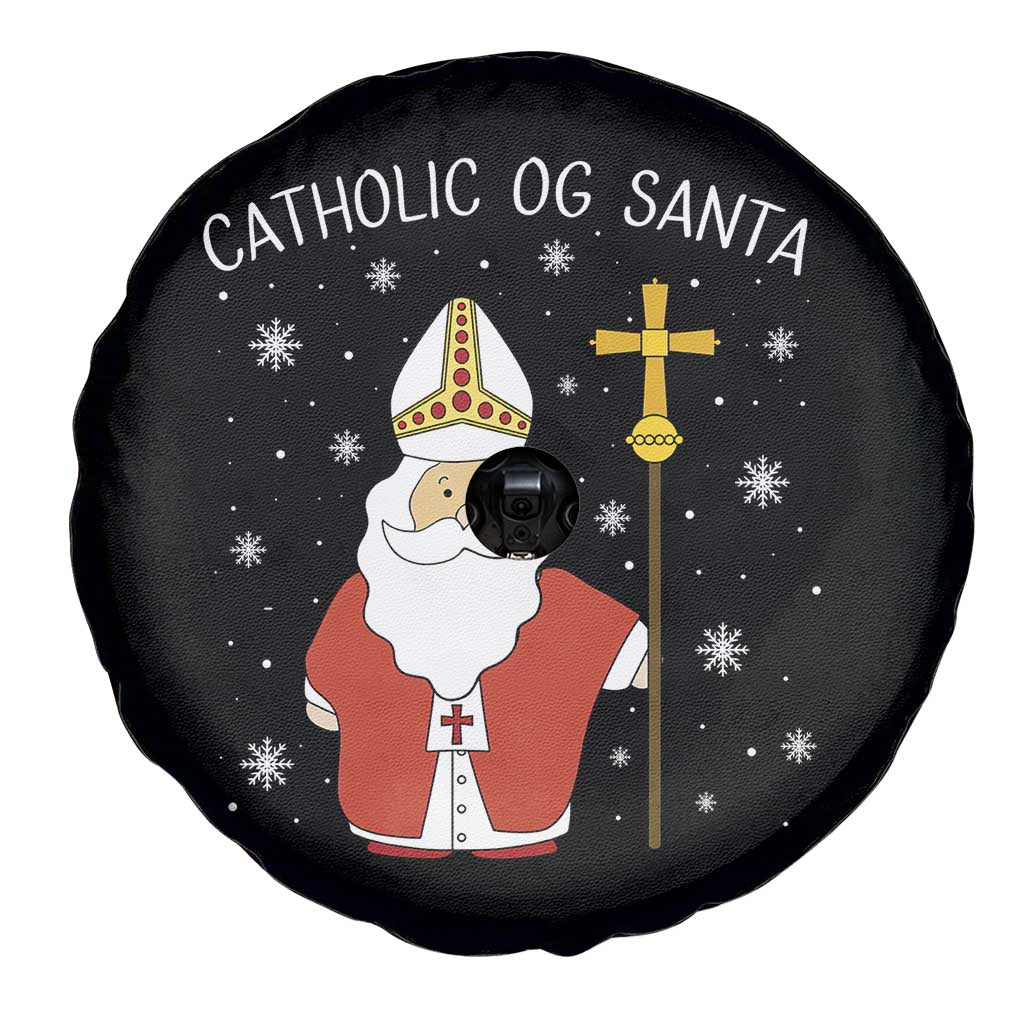 Saint Nicholas Catholic Christmas Spare Tire Cover - Wonder Print Shop