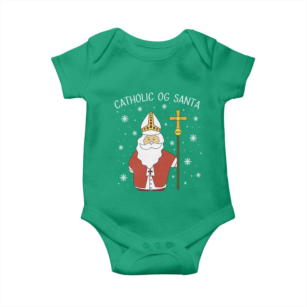 Saint Nicholas Catholic Christmas Baby Onesie - Wonder Print Shop
