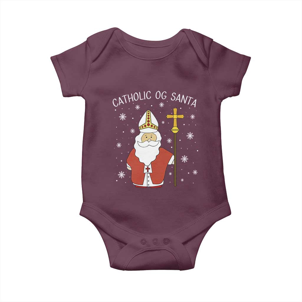 Saint Nicholas Catholic Christmas Baby Onesie - Wonder Print Shop