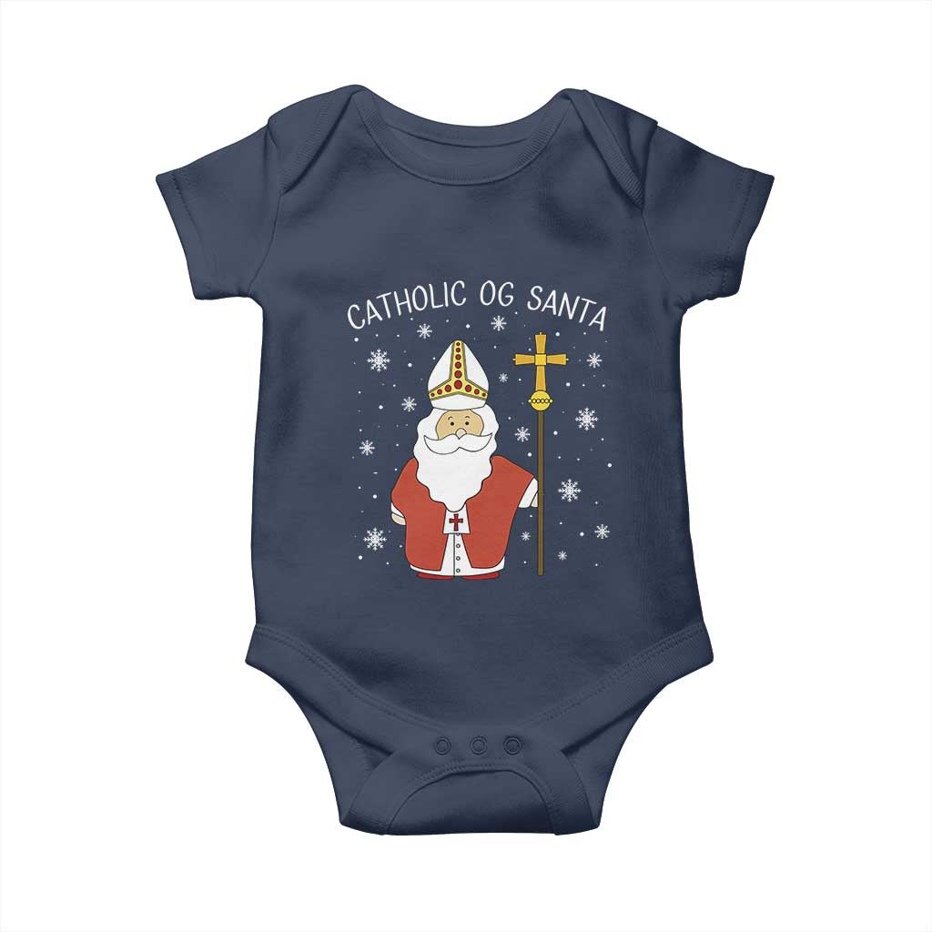 Saint Nicholas Catholic Christmas Baby Onesie - Wonder Print Shop
