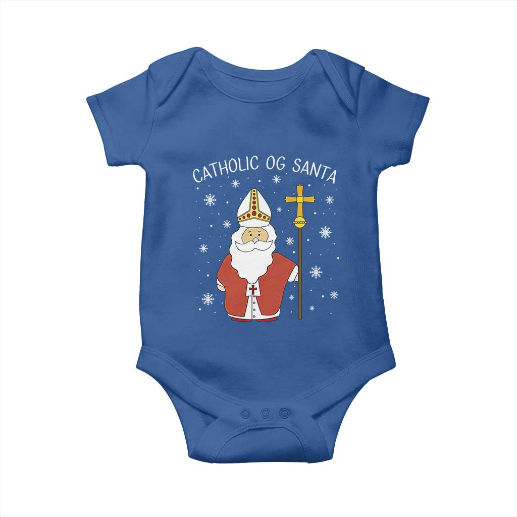 Saint Nicholas Catholic Christmas Baby Onesie - Wonder Print Shop