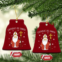 Saint Nicholas Catholic Christmas Ceramic Ornament - Wonder Print Shop