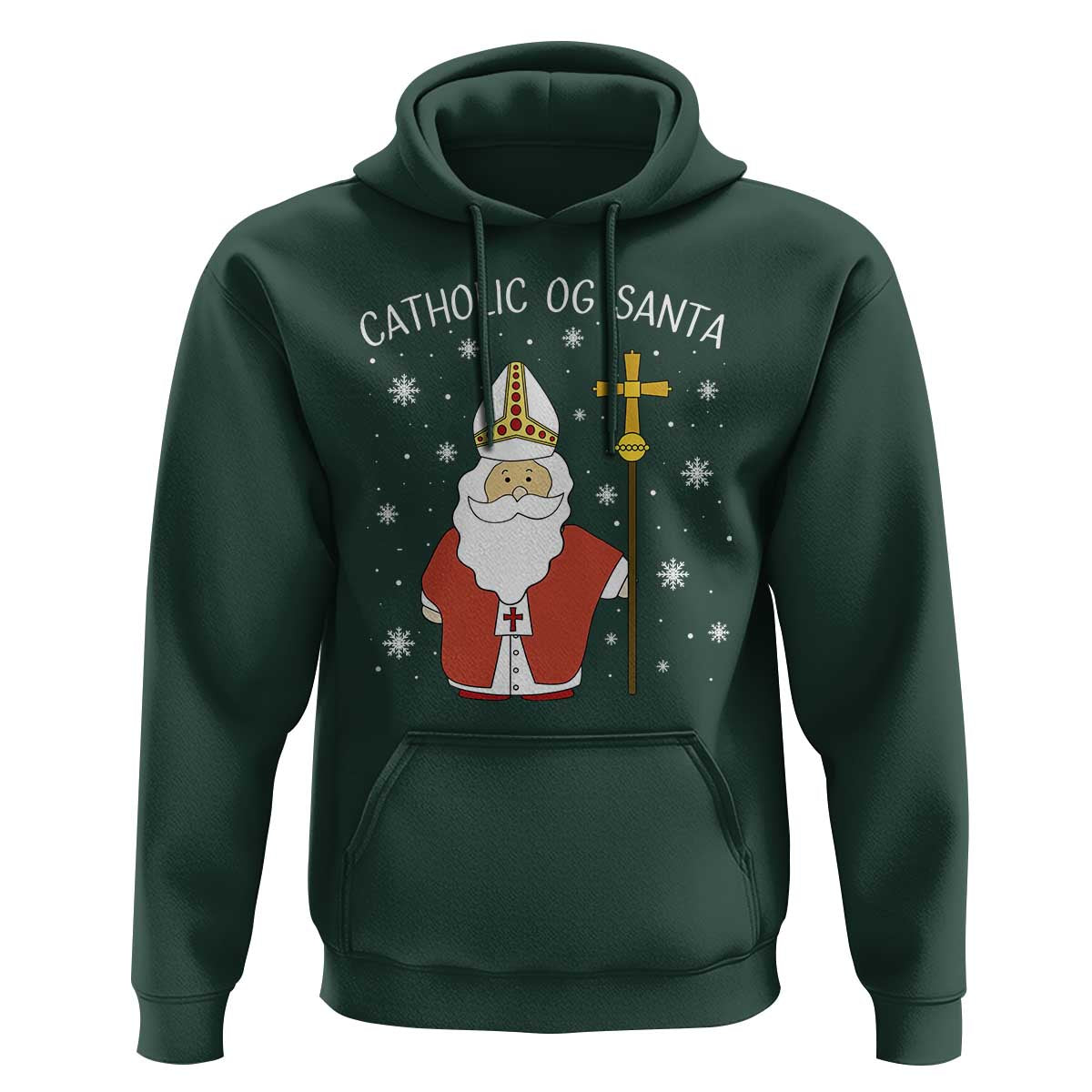 Saint Nicholas Catholic Christmas Hoodie - Wonder Print Shop