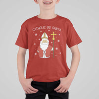 Saint Nicholas Catholic Christmas T Shirt For Kid - Wonder Print Shop