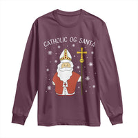 Saint Nicholas Catholic Christmas Long Sleeve Shirt - Wonder Print Shop