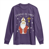 Saint Nicholas Catholic Christmas Long Sleeve Shirt - Wonder Print Shop