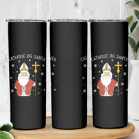 Saint Nicholas Catholic Christmas Skinny Tumbler - Wonder Print Shop