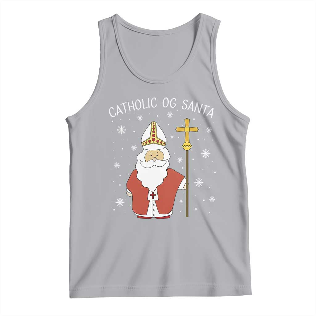 Saint Nicholas Catholic Christmas Tank Top - Wonder Print Shop