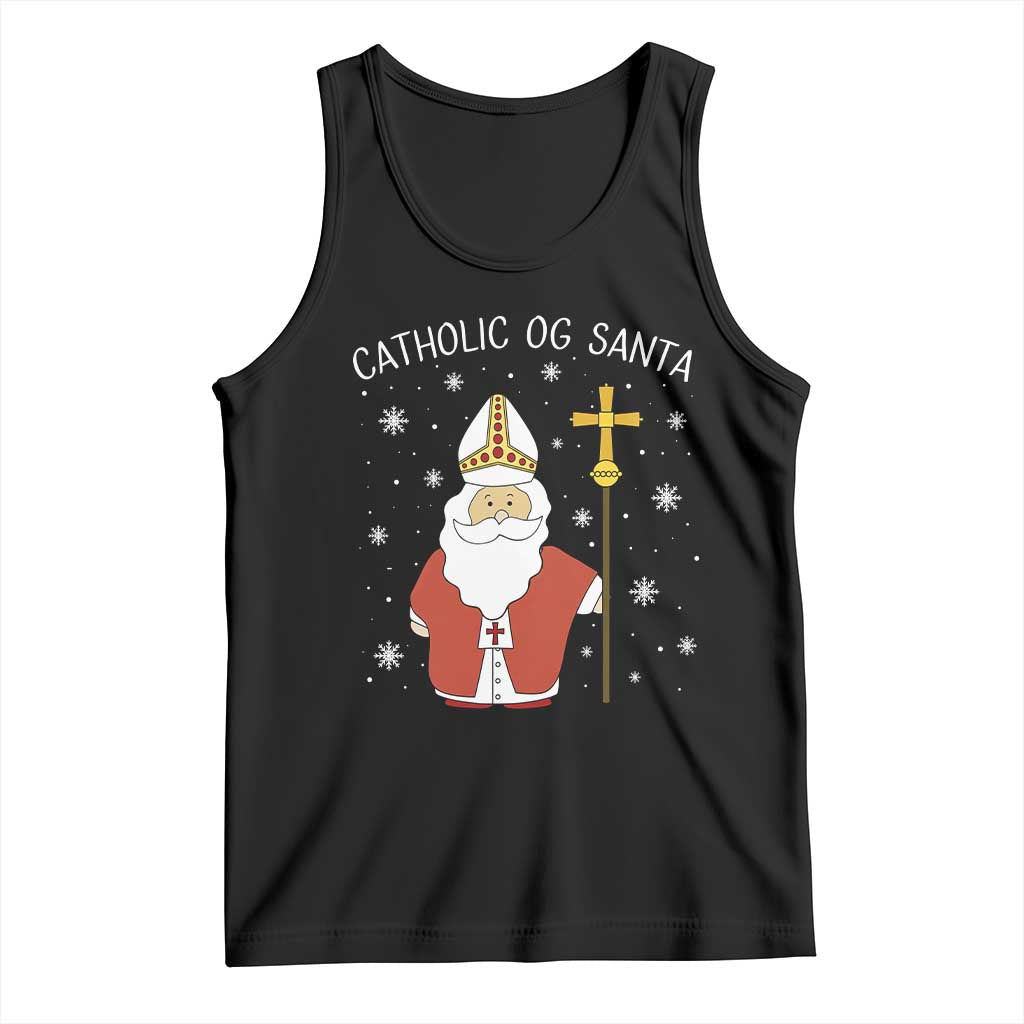 Saint Nicholas Catholic Christmas Tank Top - Wonder Print Shop