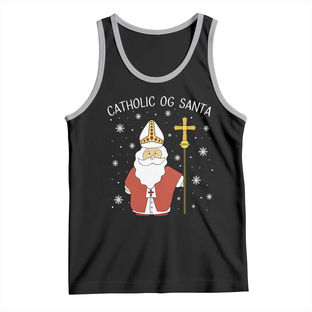 Saint Nicholas Catholic Christmas Tank Top - Wonder Print Shop