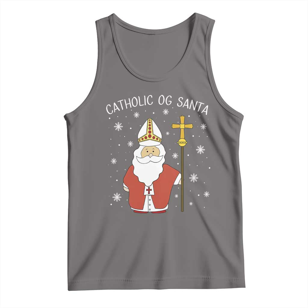 Saint Nicholas Catholic Christmas Tank Top - Wonder Print Shop
