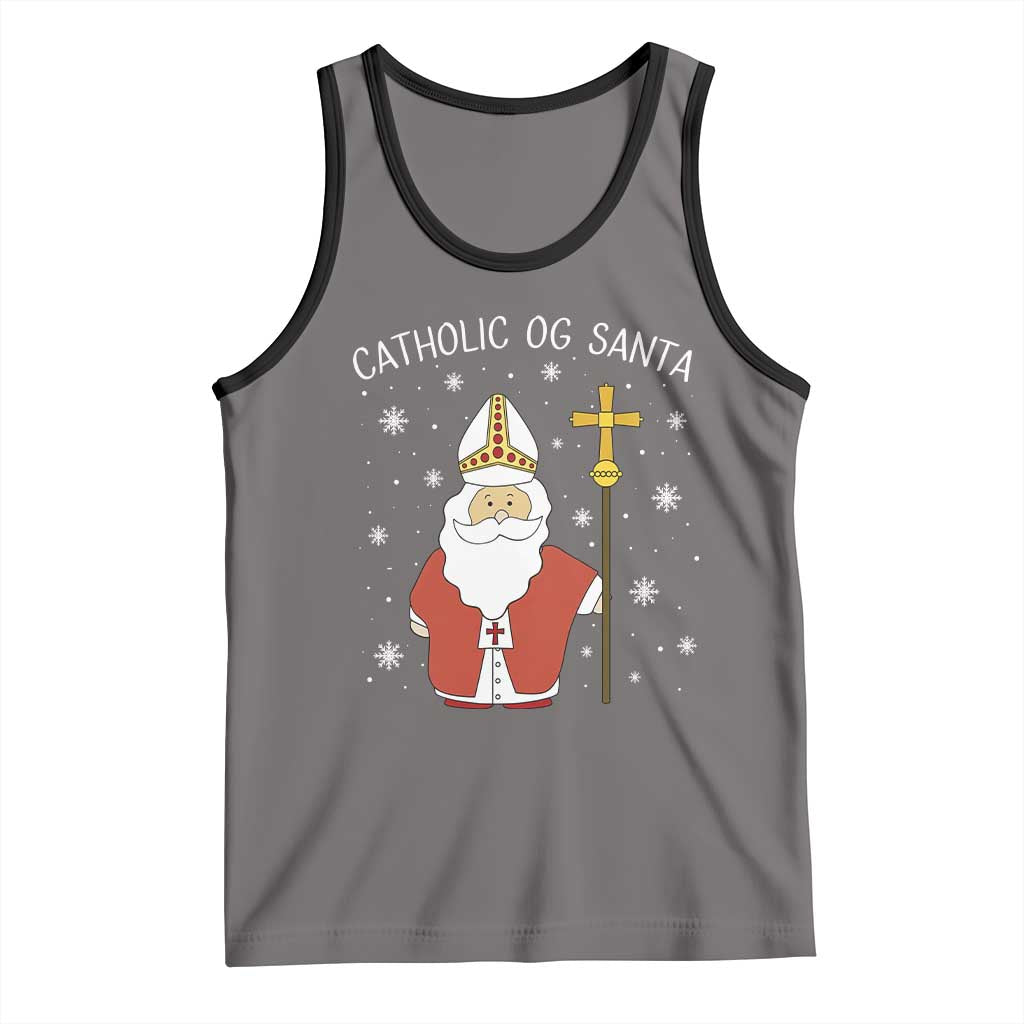 Saint Nicholas Catholic Christmas Tank Top - Wonder Print Shop