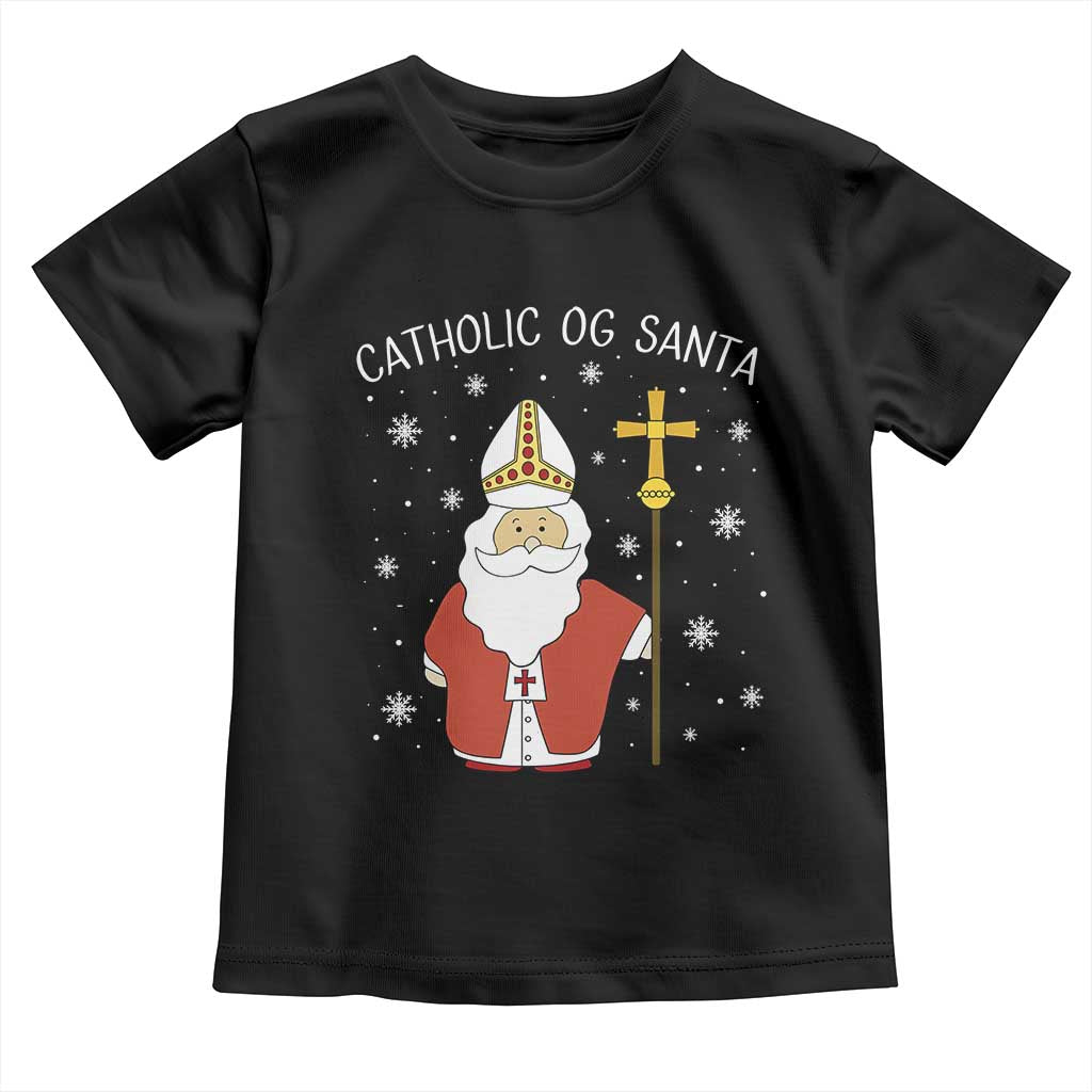 Saint Nicholas Catholic Christmas Toddler T Shirt - Wonder Print Shop