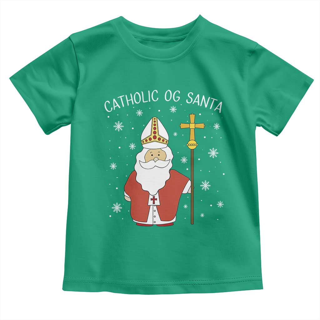 Saint Nicholas Catholic Christmas Toddler T Shirt - Wonder Print Shop