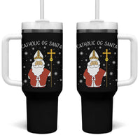 Saint Nicholas Catholic Christmas Tumbler With Handle - Wonder Print Shop