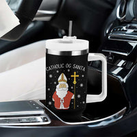 Saint Nicholas Catholic Christmas Tumbler With Handle - Wonder Print Shop
