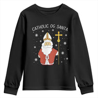 Saint Nicholas Catholic Christmas Youth Sweatshirt - Wonder Print Shop