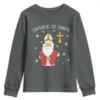 Saint Nicholas Catholic Christmas Youth Sweatshirt - Wonder Print Shop