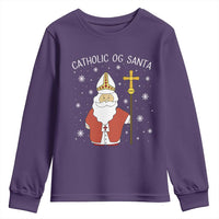 Saint Nicholas Catholic Christmas Youth Sweatshirt - Wonder Print Shop