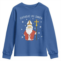Saint Nicholas Catholic Christmas Youth Sweatshirt - Wonder Print Shop