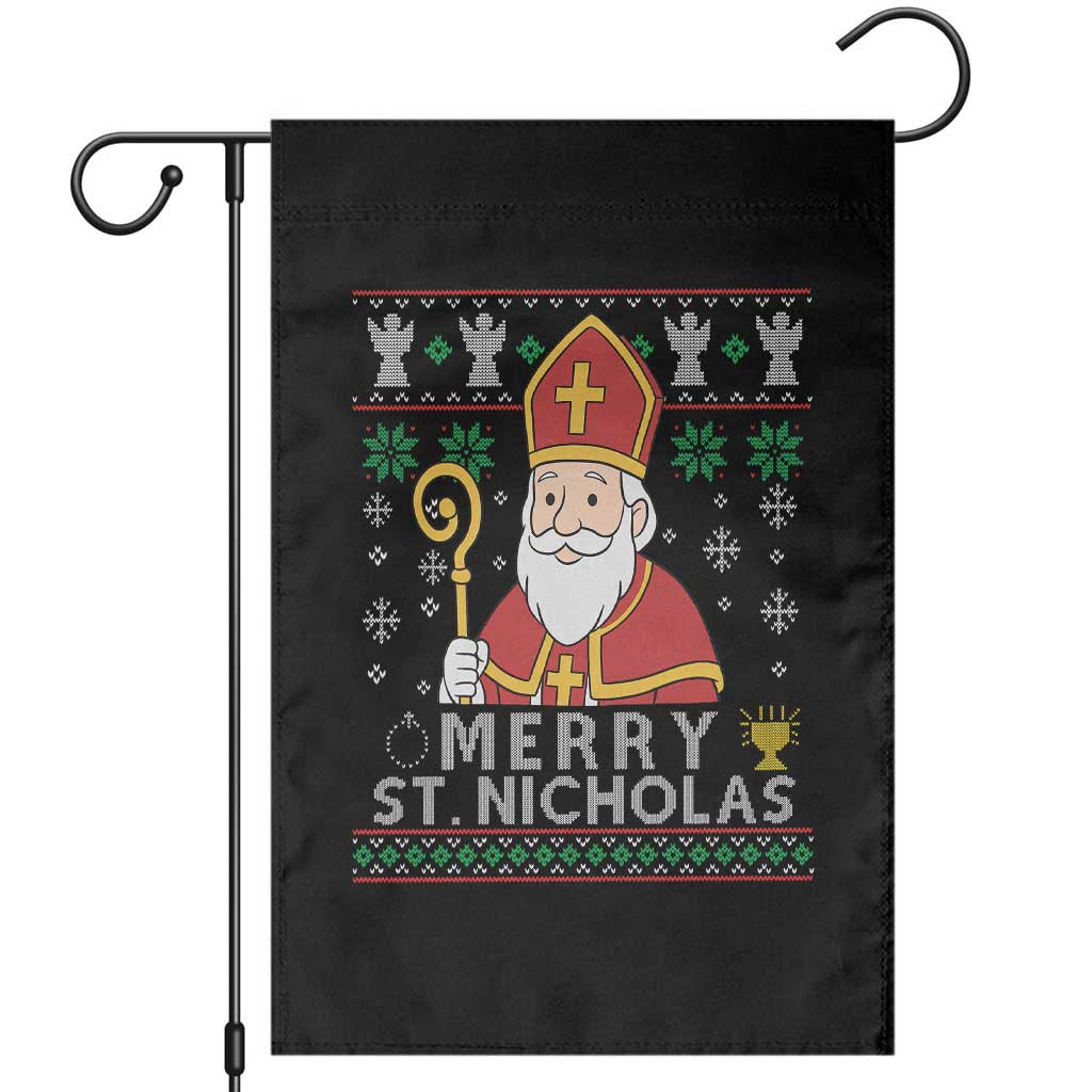 Saint Nicholas Santa Claus Christmas Garden Flag - Wonder Print Shop