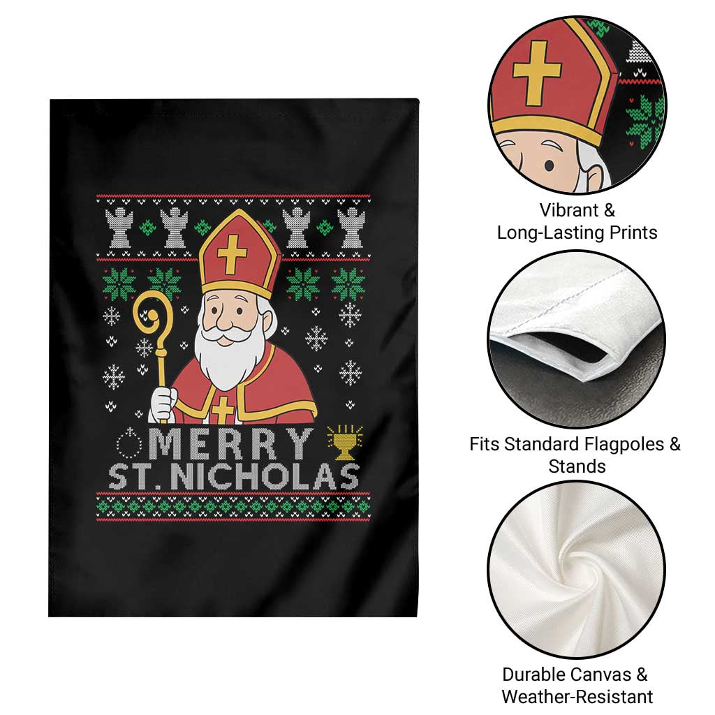 Saint Nicholas Santa Claus Christmas Garden Flag - Wonder Print Shop