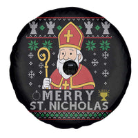 Saint Nicholas Santa Claus Christmas Spare Tire Cover - Wonder Print Shop