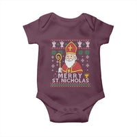Saint Nicholas Santa Claus Christmas Baby Onesie - Wonder Print Shop