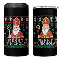 Saint Nicholas Santa Claus Christmas 4 in 1 Can Cooler Tumbler - Wonder Print Shop