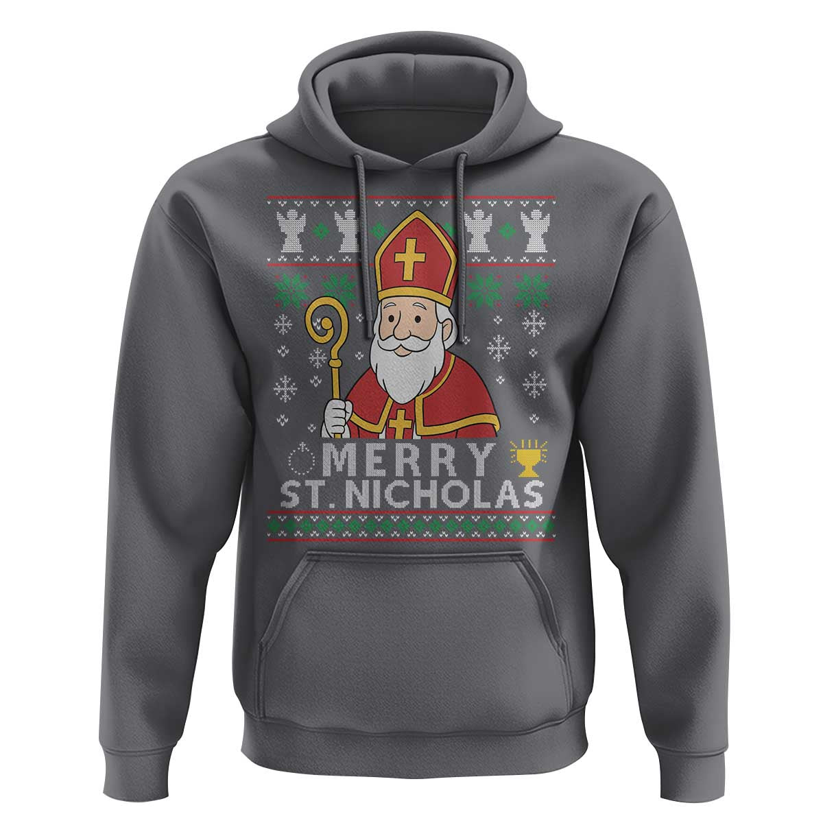 Saint Nicholas Santa Claus Christmas Hoodie - Wonder Print Shop