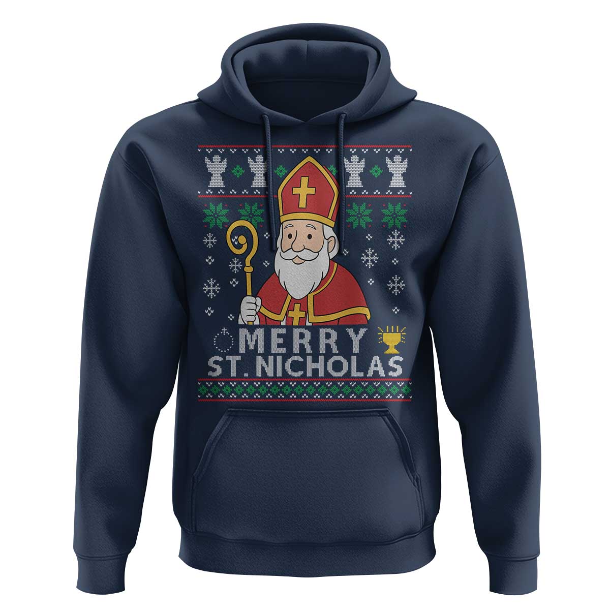 Saint Nicholas Santa Claus Christmas Hoodie - Wonder Print Shop