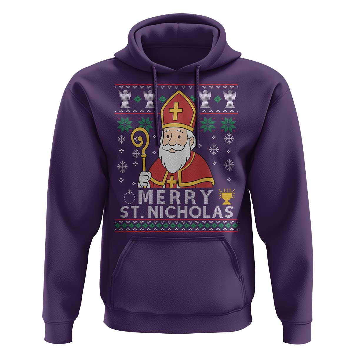 Saint Nicholas Santa Claus Christmas Hoodie - Wonder Print Shop