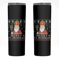 Saint Nicholas Santa Claus Christmas Skinny Tumbler - Wonder Print Shop