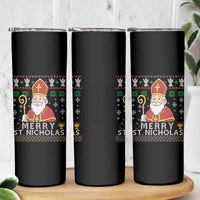 Saint Nicholas Santa Claus Christmas Skinny Tumbler - Wonder Print Shop