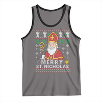 Saint Nicholas Santa Claus Christmas Tank Top - Wonder Print Shop