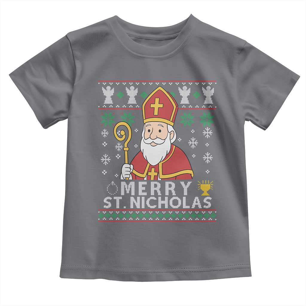 Saint Nicholas Santa Claus Christmas Toddler T Shirt - Wonder Print Shop