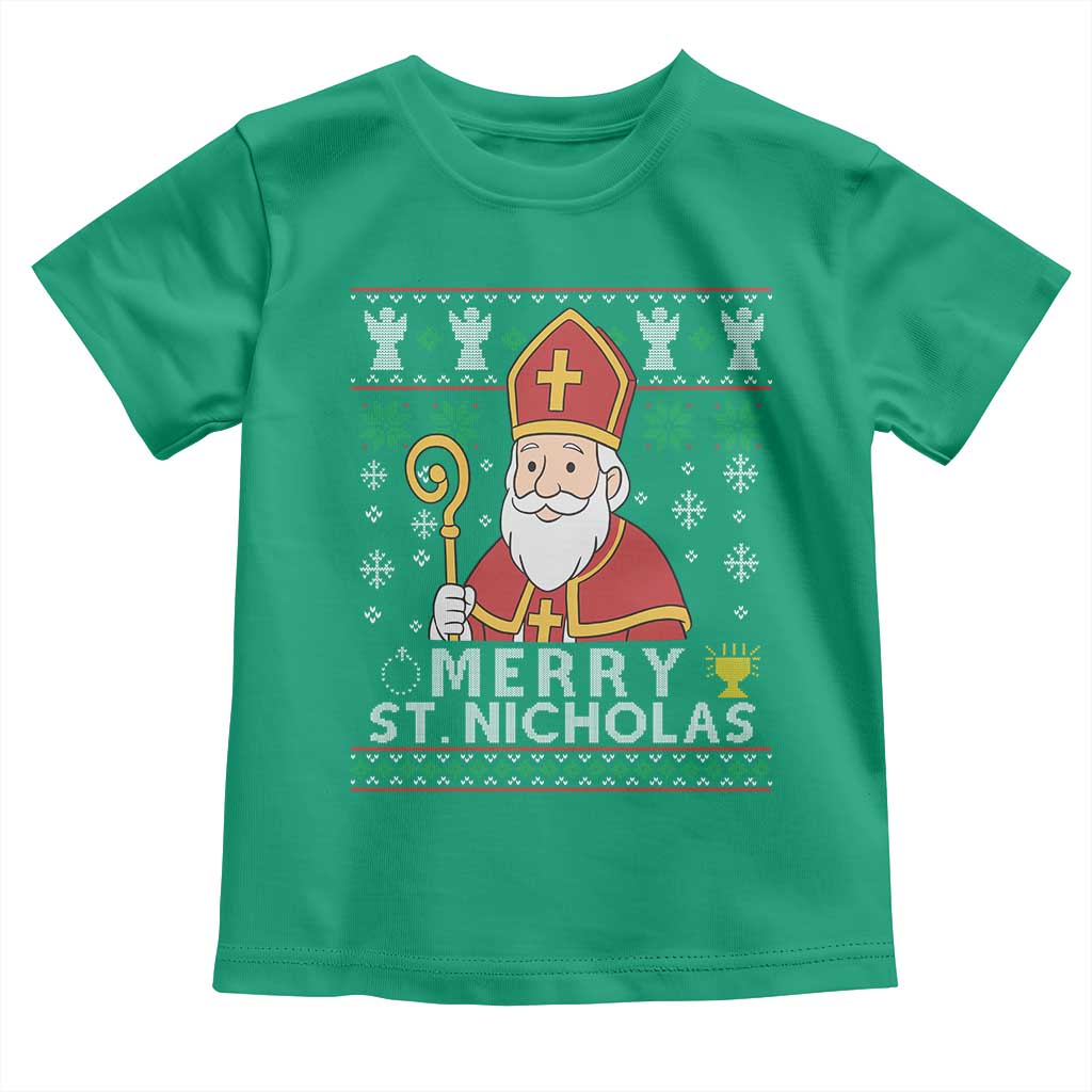 Saint Nicholas Santa Claus Christmas Toddler T Shirt - Wonder Print Shop