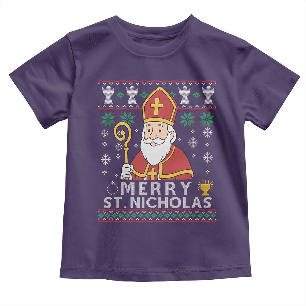 Saint Nicholas Santa Claus Christmas Toddler T Shirt - Wonder Print Shop