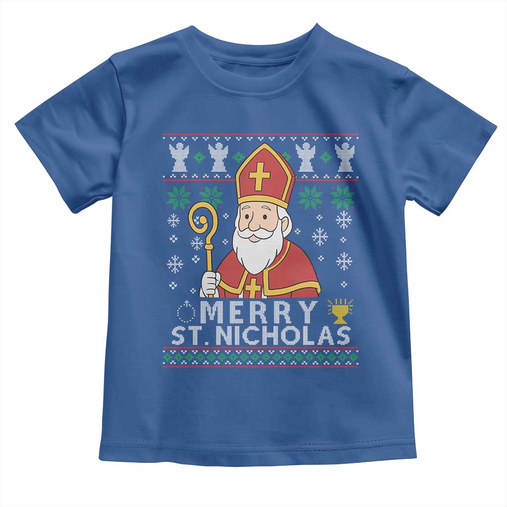Saint Nicholas Santa Claus Christmas Toddler T Shirt - Wonder Print Shop