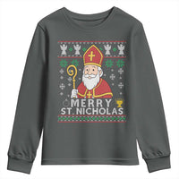 Saint Nicholas Santa Claus Christmas Youth Sweatshirt - Wonder Print Shop