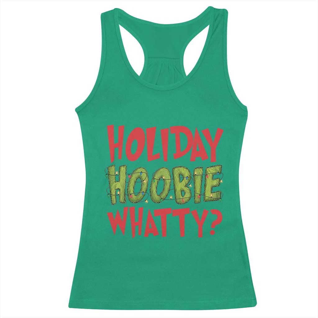 Holiday Hoobie Whatty Racerback Tank Top Funny Christmas Movie Holiday - Wonder Print Shop