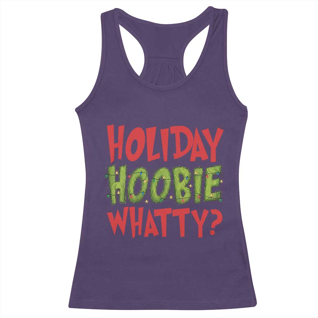 Holiday Hoobie Whatty Racerback Tank Top Funny Christmas Movie Holiday - Wonder Print Shop