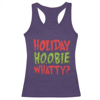 Holiday Hoobie Whatty Racerback Tank Top Funny Christmas Movie Holiday - Wonder Print Shop