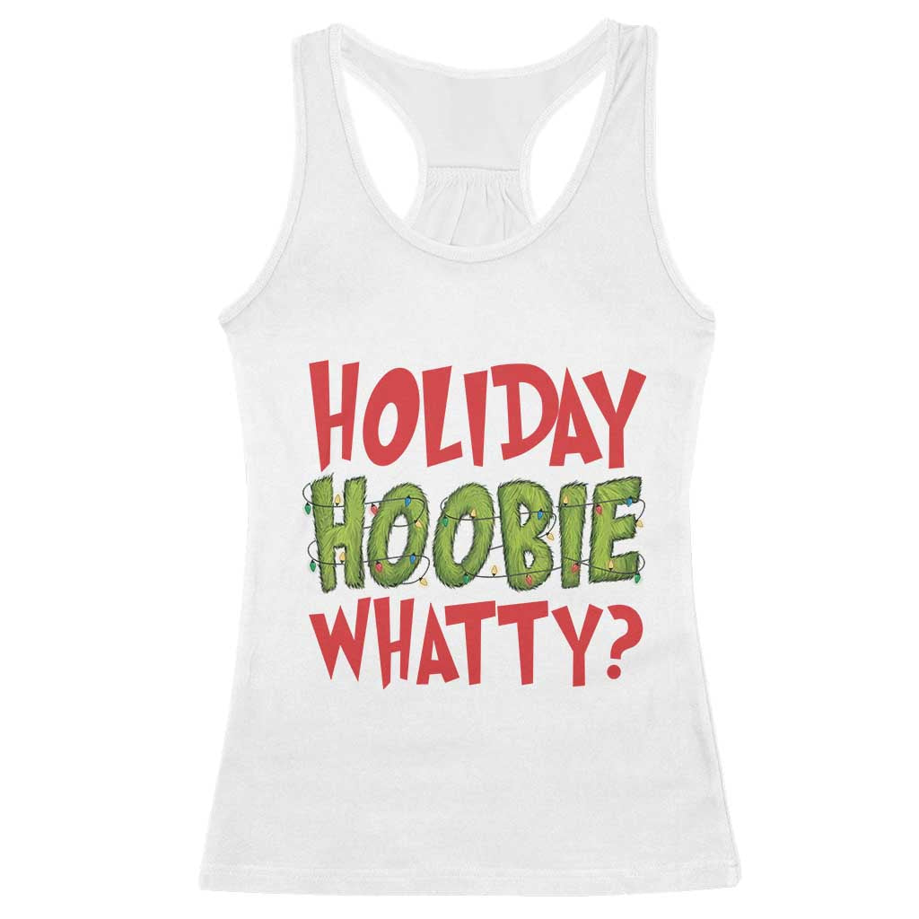Holiday Hoobie Whatty Racerback Tank Top Funny Christmas Movie Holiday - Wonder Print Shop