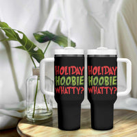 Holiday Hoobie Whatty Tumbler With Handle Funny Christmas Movie Holiday - Wonder Print Shop