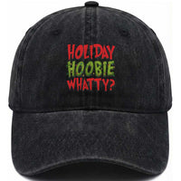 Holiday Hoobie Whatty Washed Cotton Baseball Cap Funny Christmas Movie Holiday