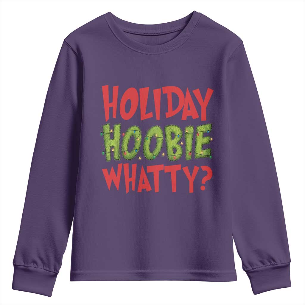 Holiday Hoobie Whatty Youth Sweatshirt Funny Christmas Movie Holiday - Wonder Print Shop