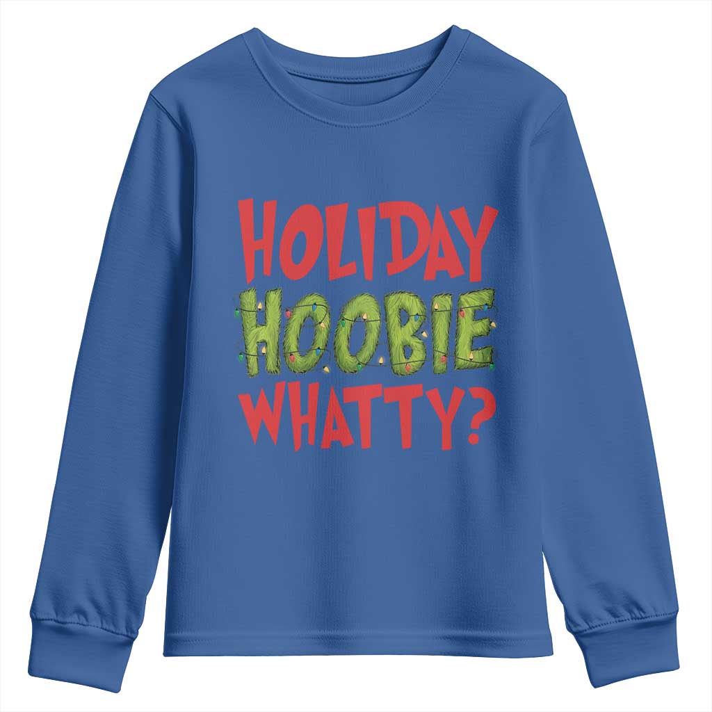 Holiday Hoobie Whatty Youth Sweatshirt Funny Christmas Movie Holiday - Wonder Print Shop